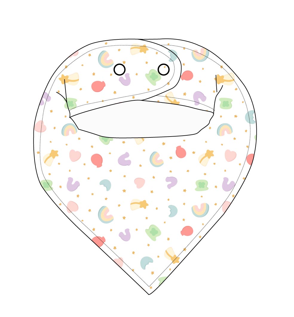Lucky - Bandana Bib Blush Lotus