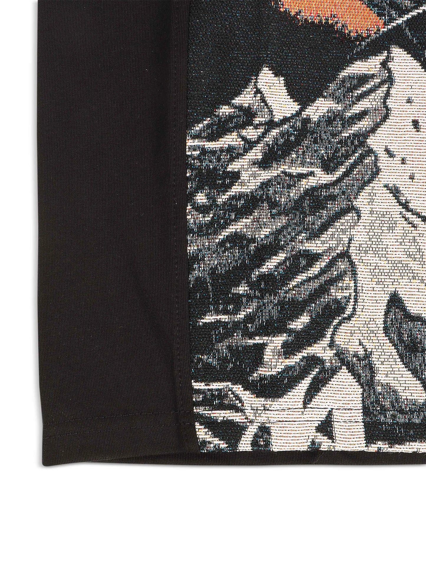Majestik Mens Rock On Skull Tapestry Jacquard Tee - Black Denim Exchange
