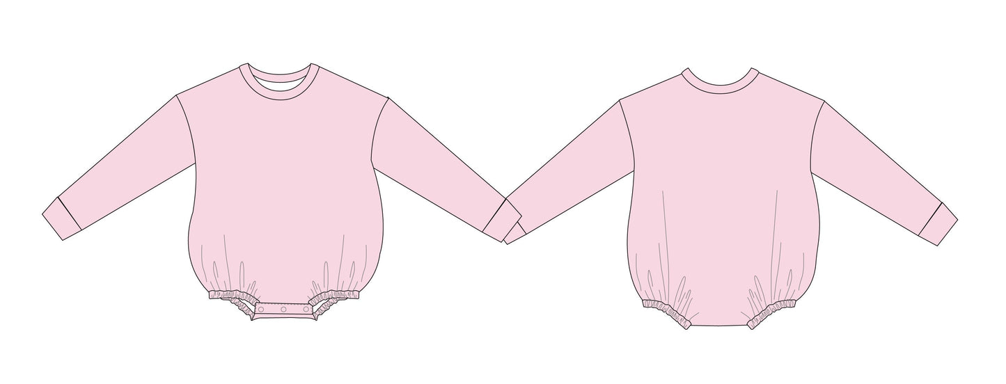 Ballet Pink - Cloud Terry Bubble Sweatshirt Blush Lotus
