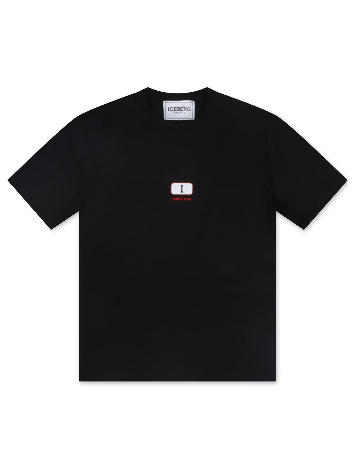 Iceberg Logo Tee - Black Denim Exchange
