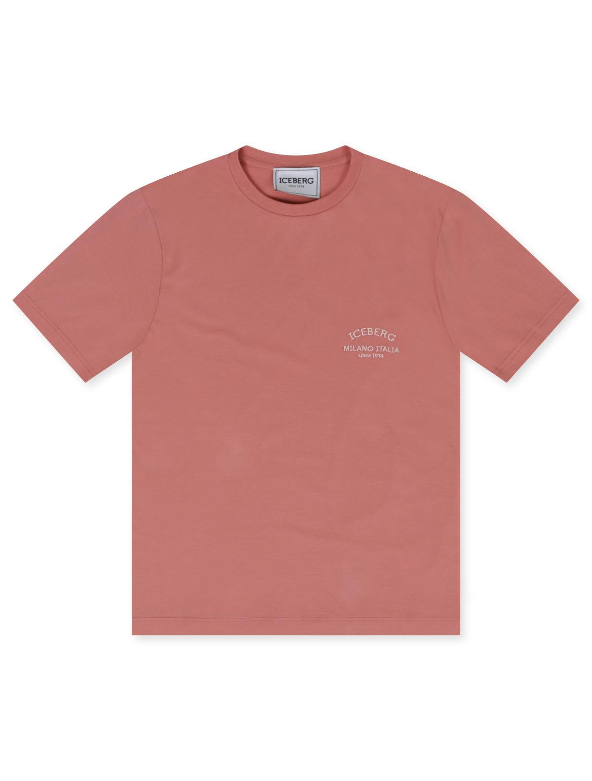 Iceberg Institutional Logo Tee- Salmon Denim Exchange