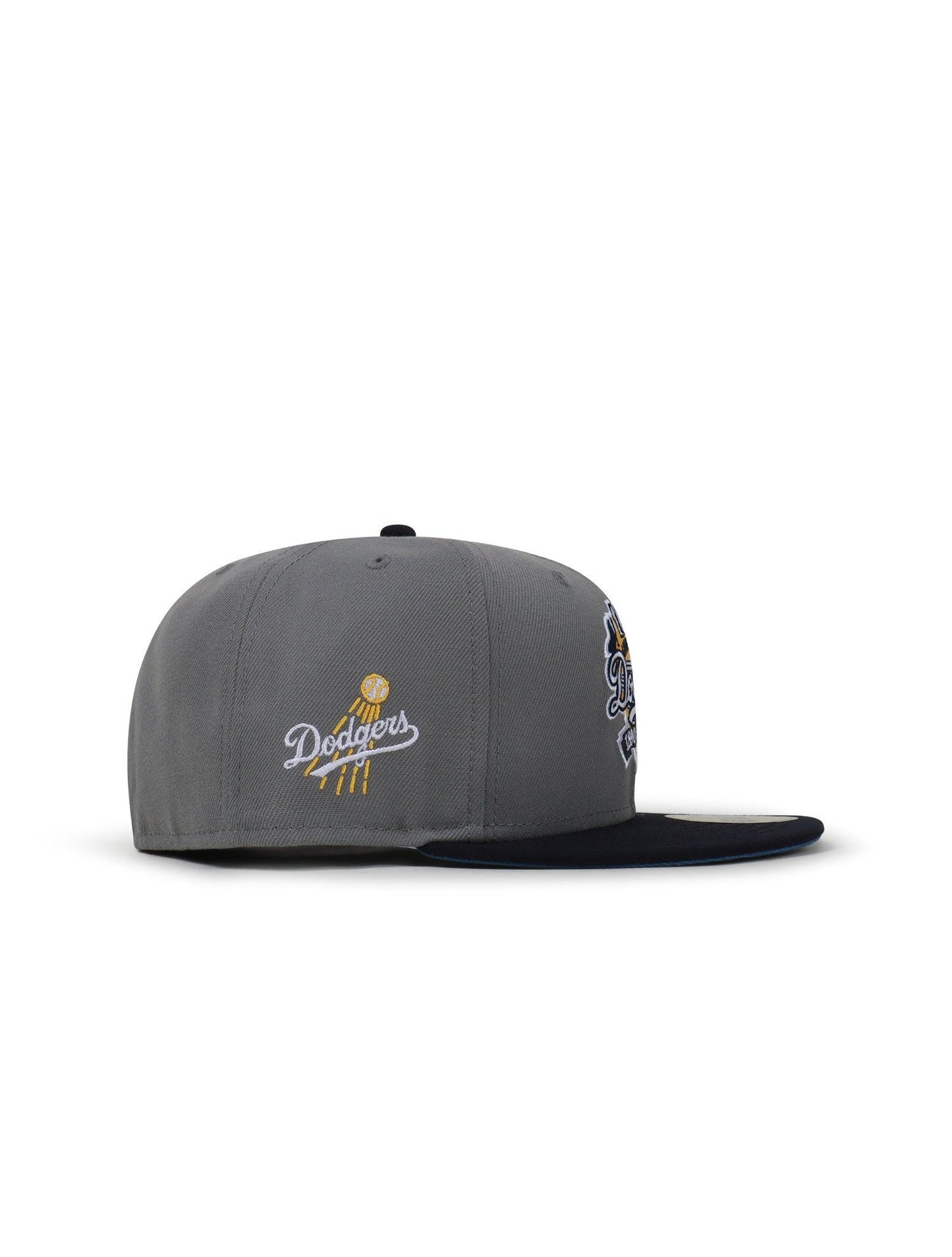 New Era 5950 Dodgers 100Th Anniversary Hat - Misty Morning/Navy Denim Exchange