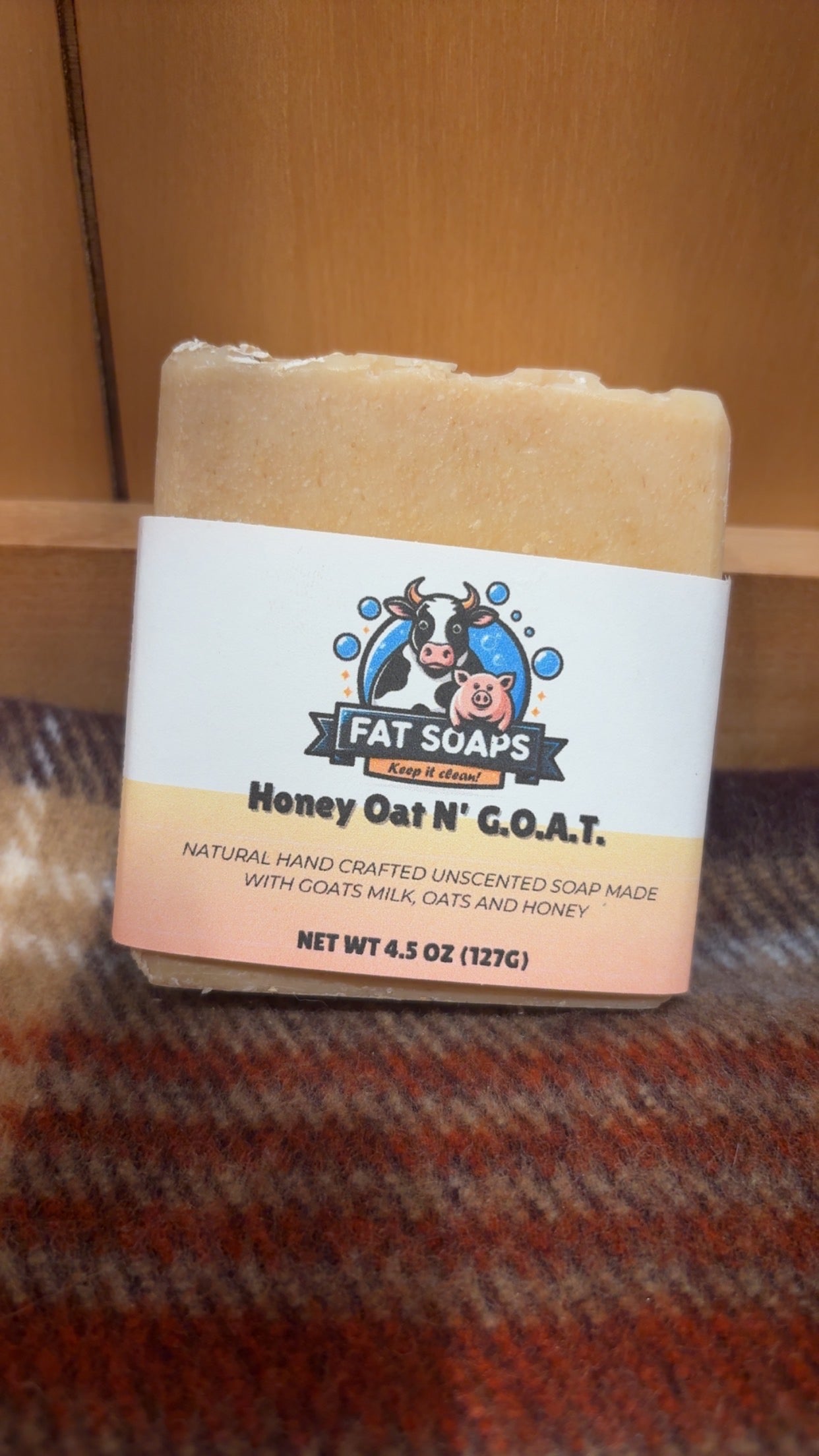 Honey Oat N' G.O.A.T. Tallow Soap Bar Kacee Lillie Boutique