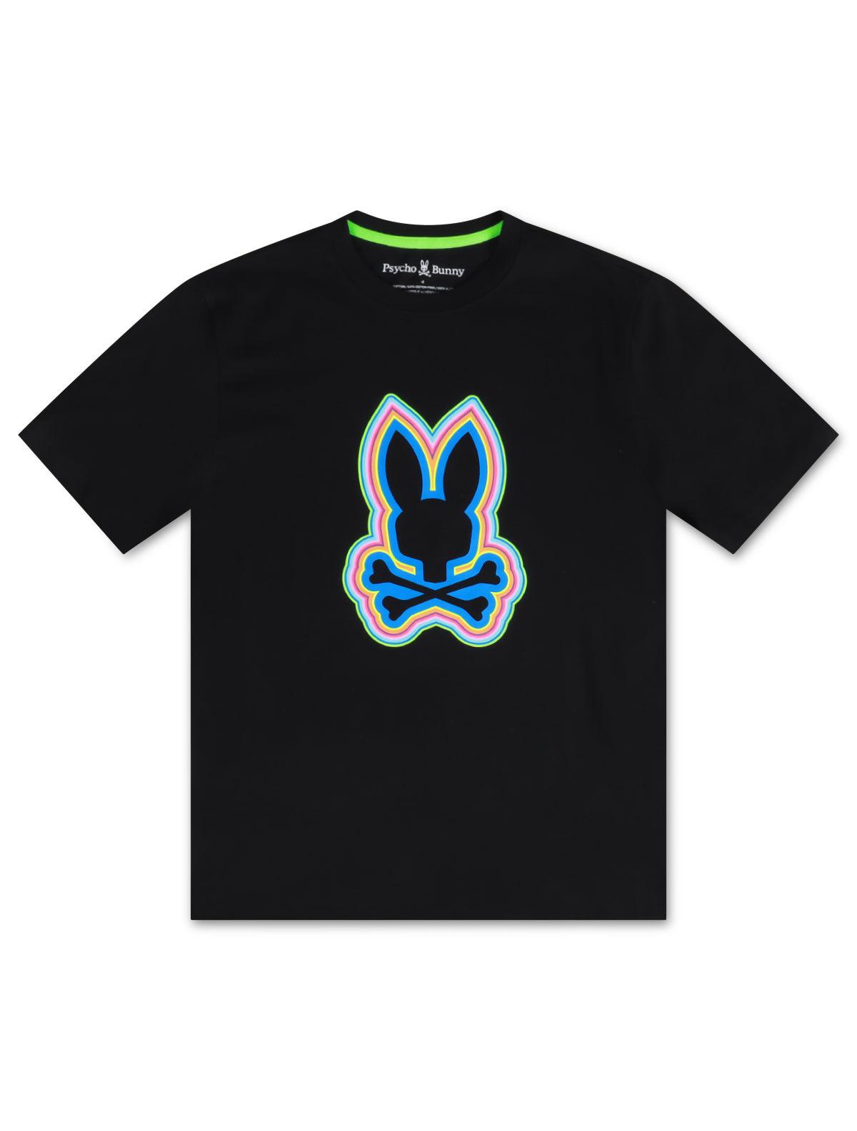 Psycho Bunny Mens Maybrook Tee - Black Denim Exchange