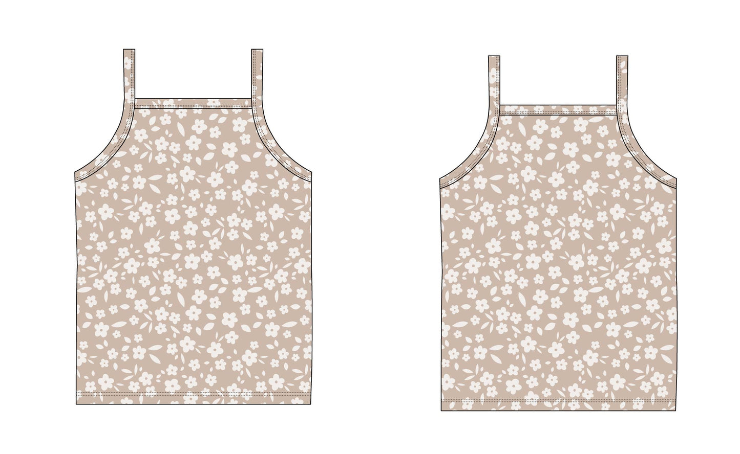 Calista - Bamboo Tank Blush Lotus