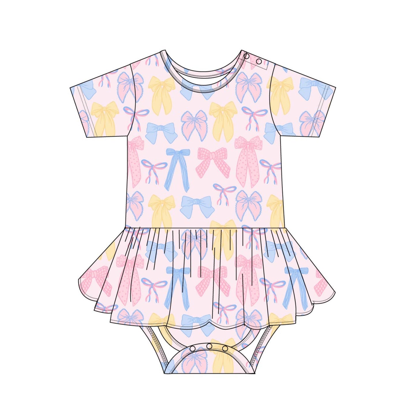 Madelyn - Bodysuit Dress Blush Lotus