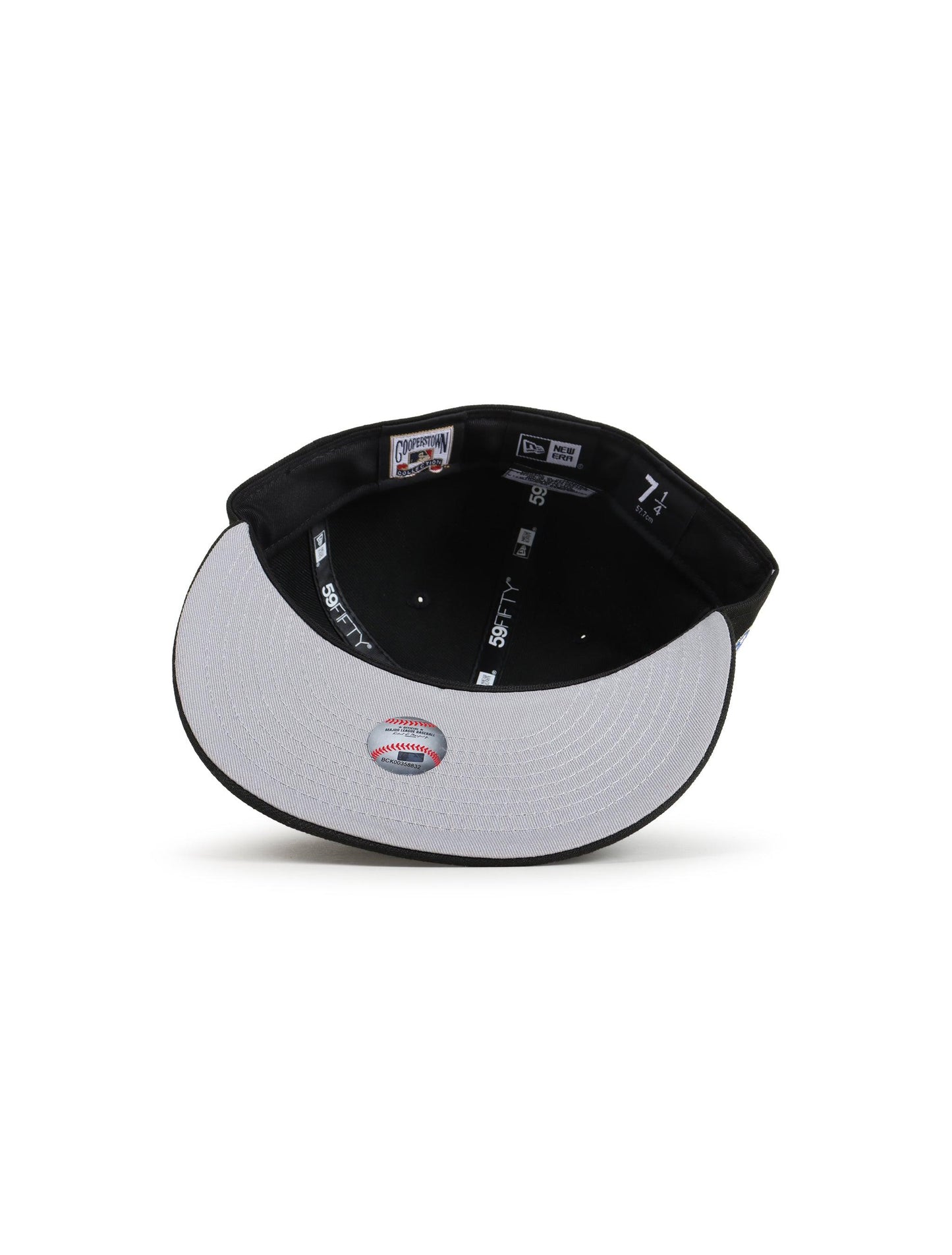 New Era 5950 Dodgers 40th Anniversary Hat - Black/Metallic Blue Denim Exchange