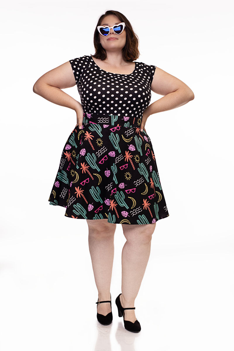 Summer Fun Skater Skirt - Small only Retrolicious