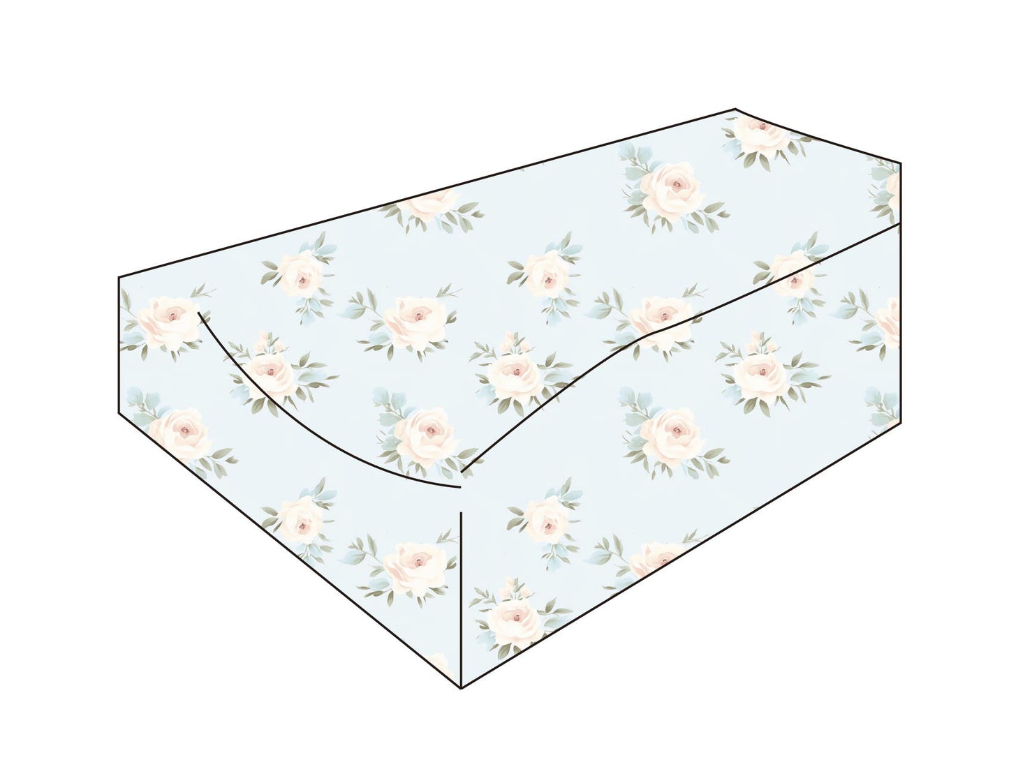 Cosette - Changing Pad Cover Blush Lotus