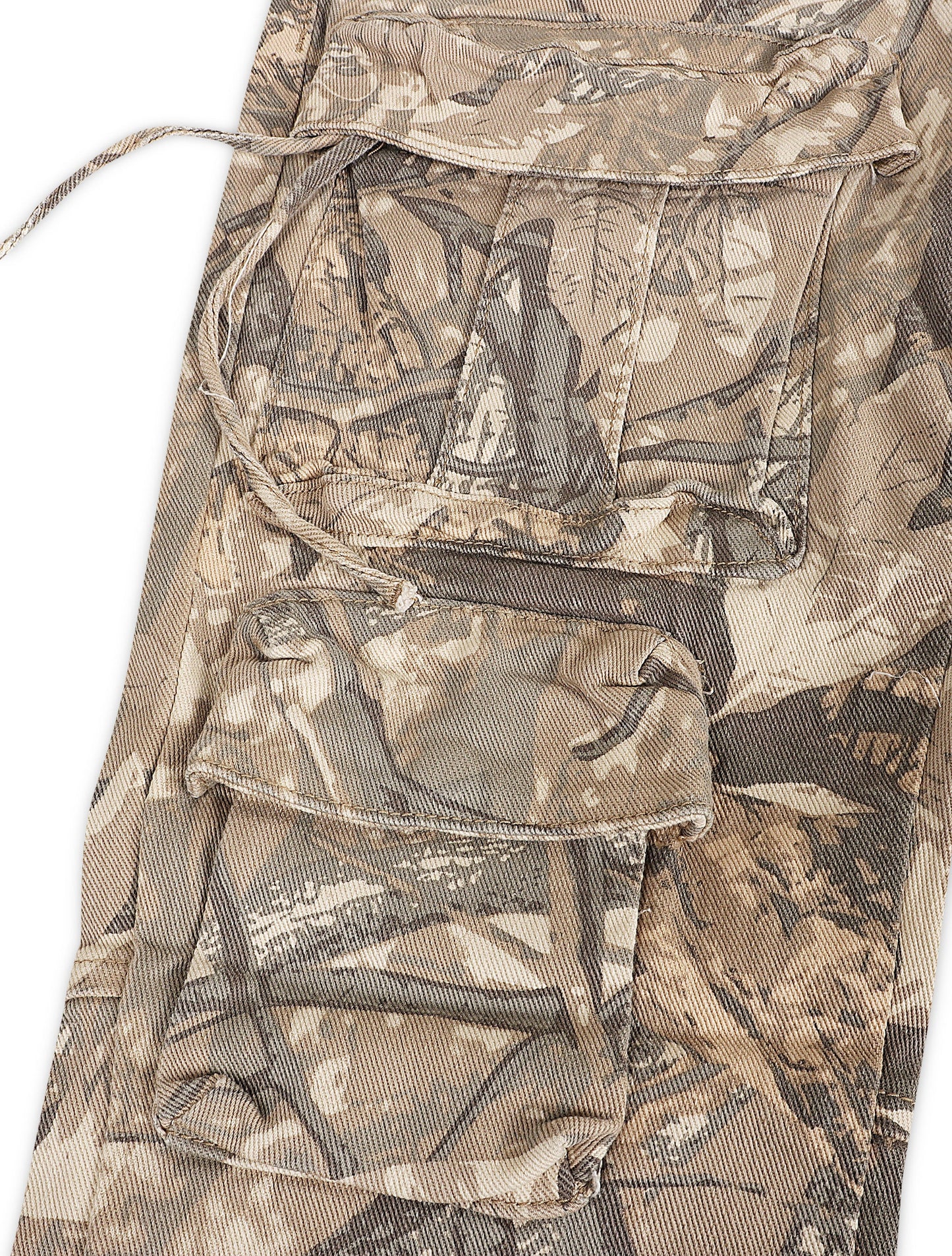 Smoke Rise Multi Cargo Pocket Slim Fit Jean - Hunting Camo Denim Exchange