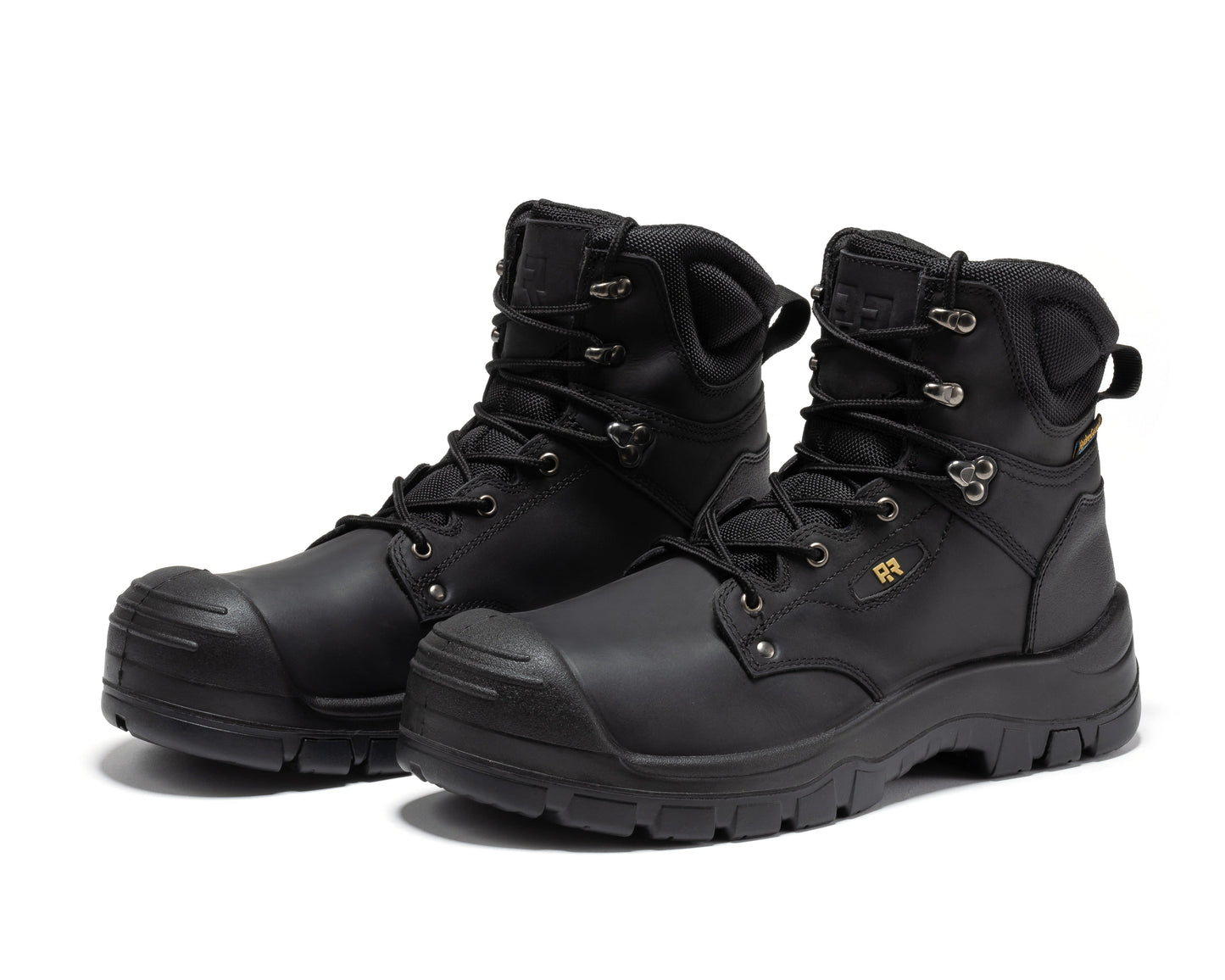 ROCKROOSTER Woodland Black 6 inch Waterproof Composite Toe Leather Work Boots AK662 Rock Rooster Footwear Inc