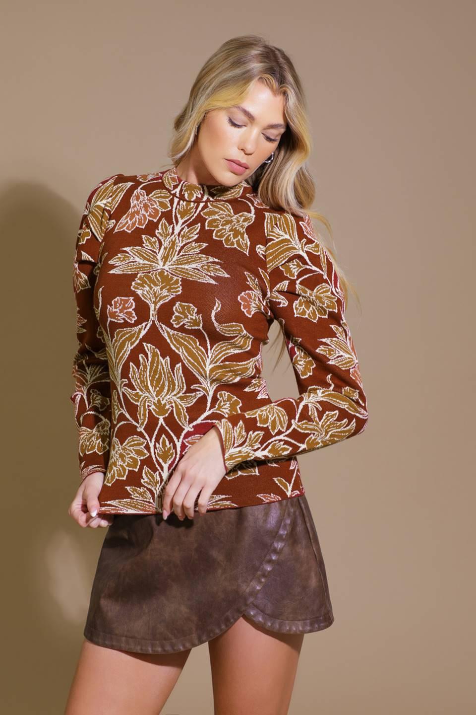 WARM AFTERNOONS JACQUARD SWEATER TOP Flying Tomato