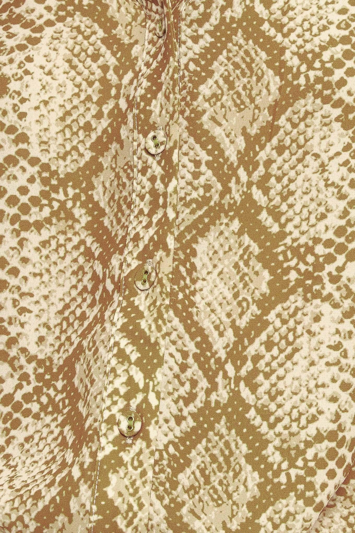 RETRO CHIC TAUPE WOVEN TOP Flying Tomato