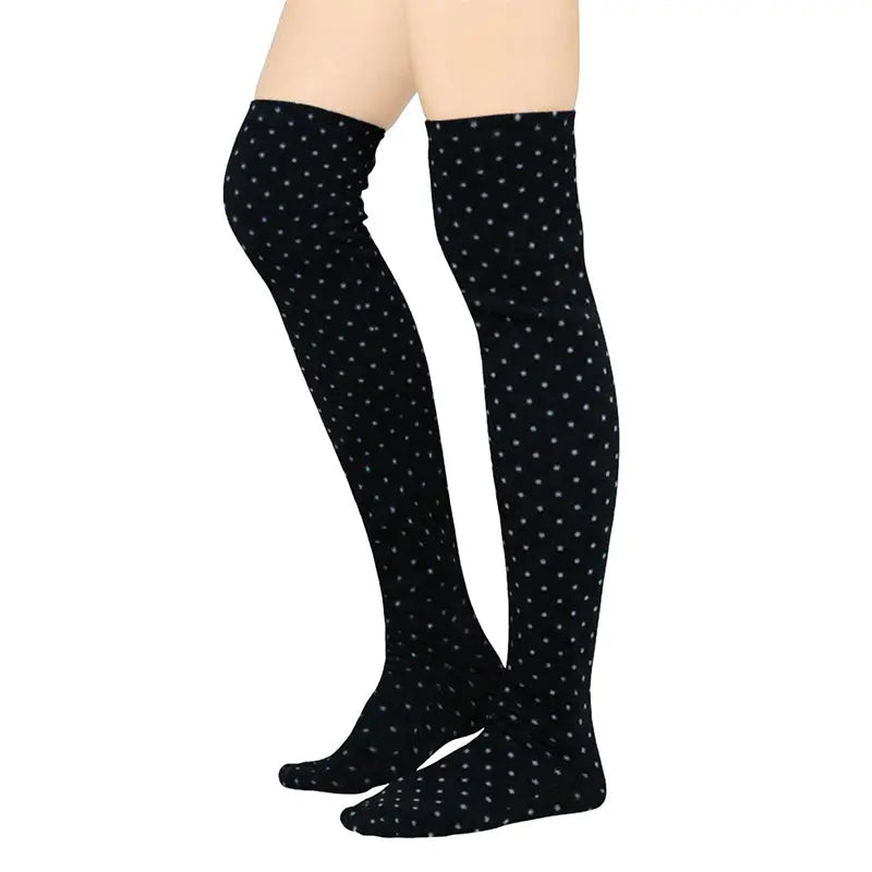 Over The Knee Fleece Socks - Domino Polar Feet® LLC