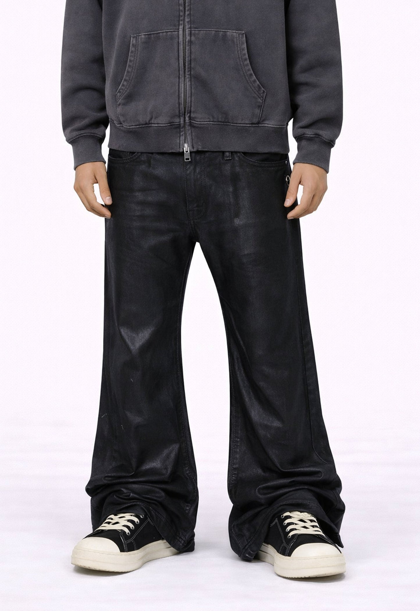 WIDEBOY WAXED FLARE DENIM