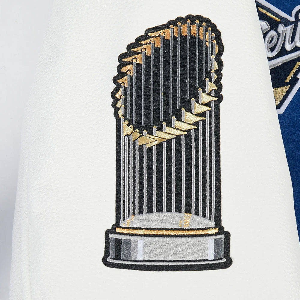 Pro Standard LA Dodgers World Series Wool Varsity Jacket - Royal Blue Denim Exchange