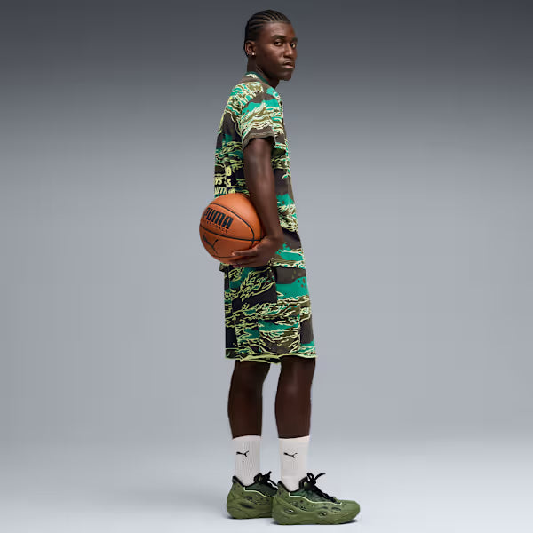 Puma Lafrance Supply Terry Shorts - Green Terrain Denim Exchange