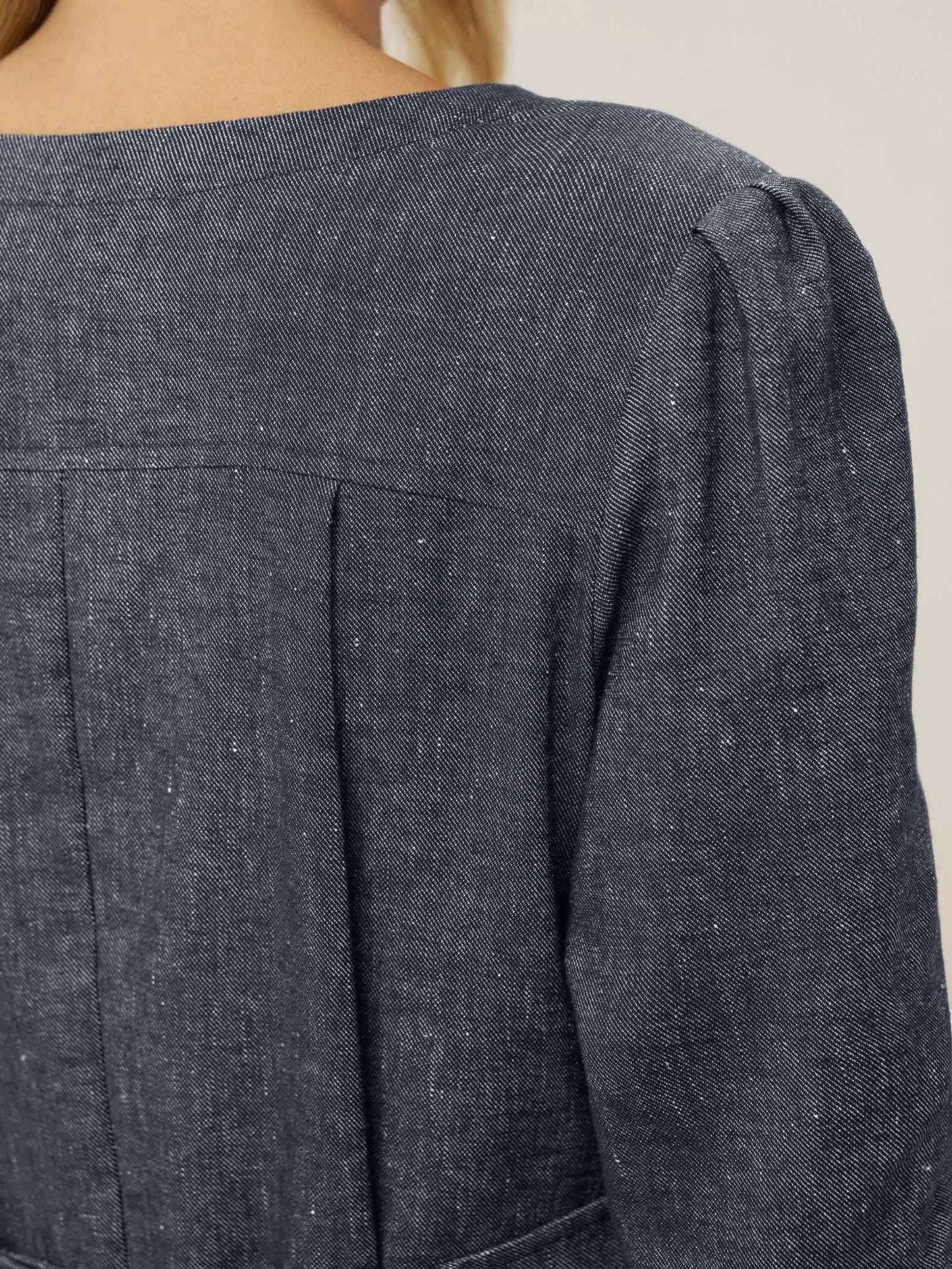 Linen Denim Texture Jacket Dress HANNAH