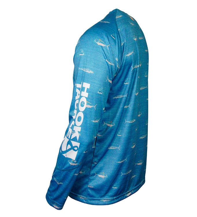 Men's Offshore Fish L/S UV Fishing Shirt Hook & Tackle