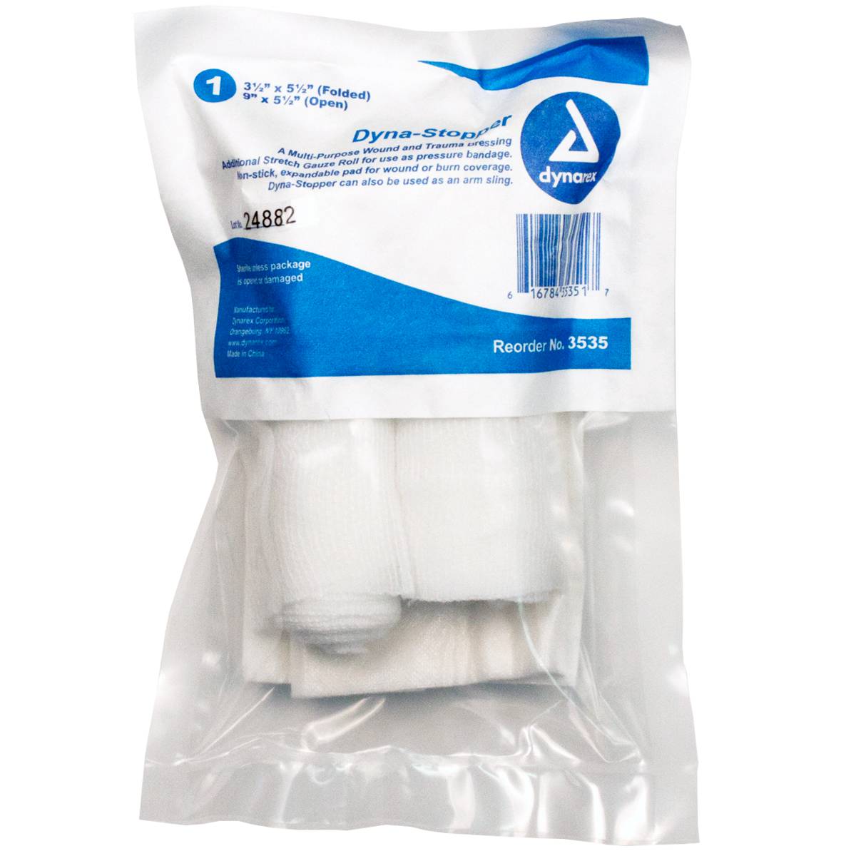 Super Stop Bandage, with Pressure Block - 1 each quakekits.com