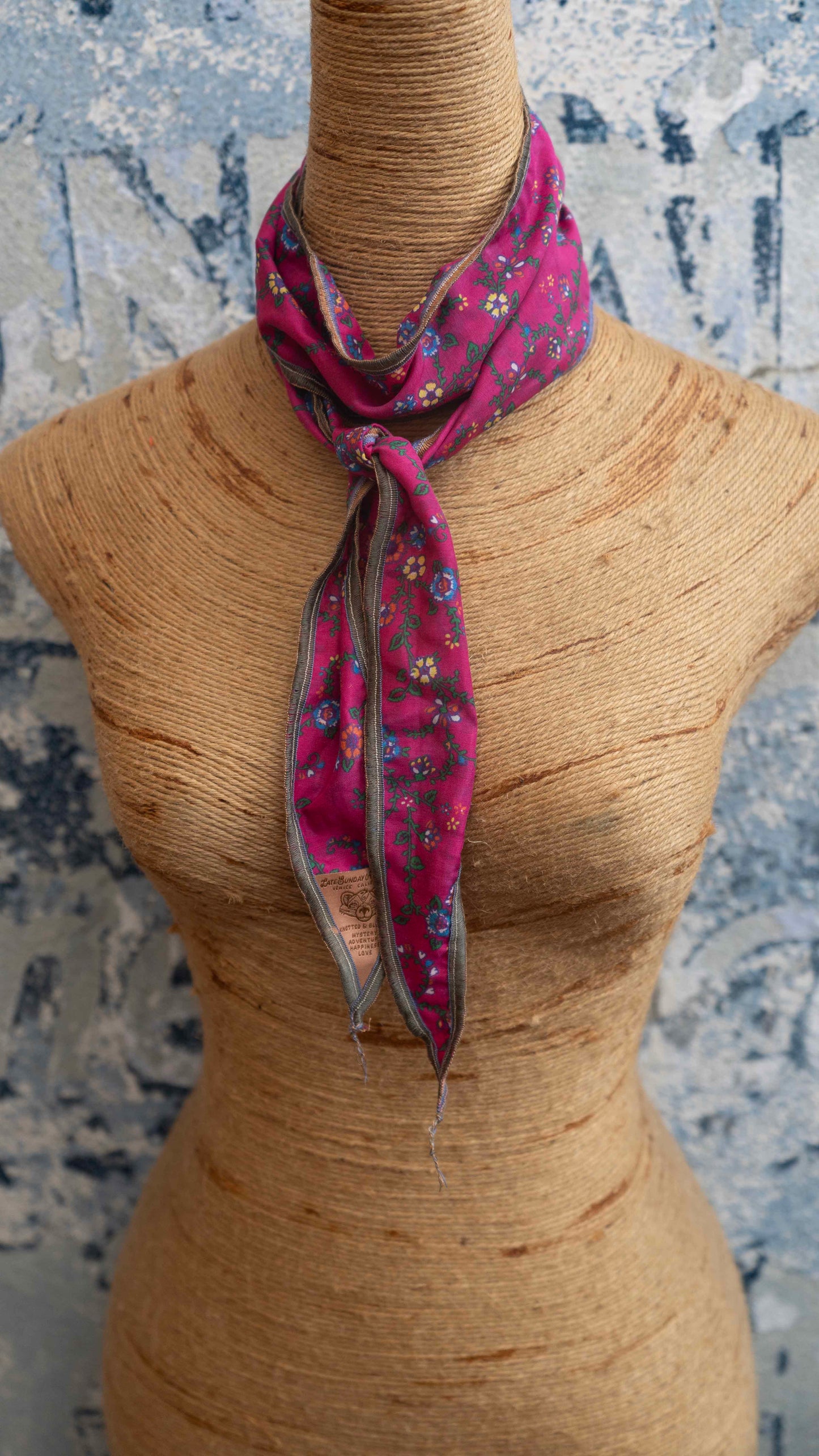 Magenta Summer Neck Scarf Late Sunday Afternoon