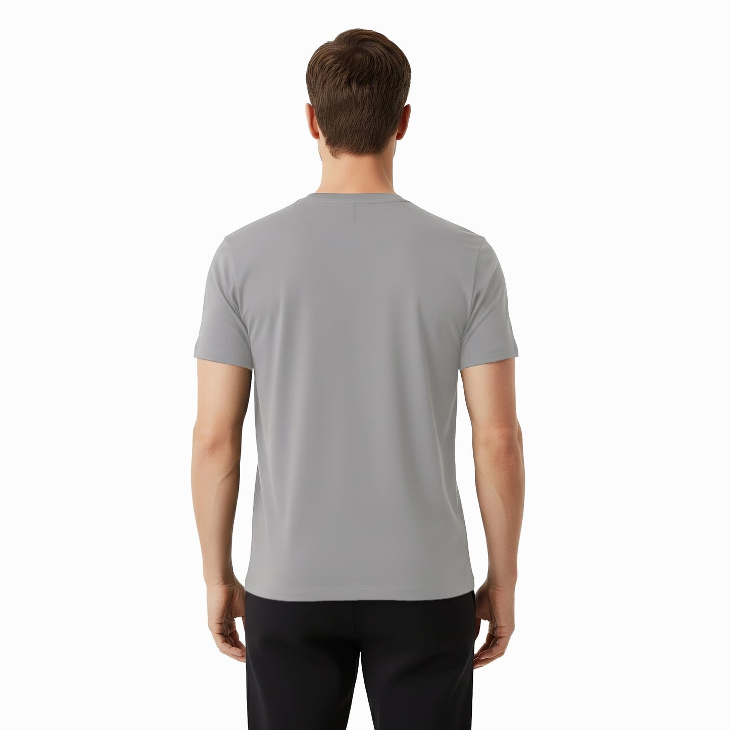 Elijah Grey Short Sleeve Crew Auragen