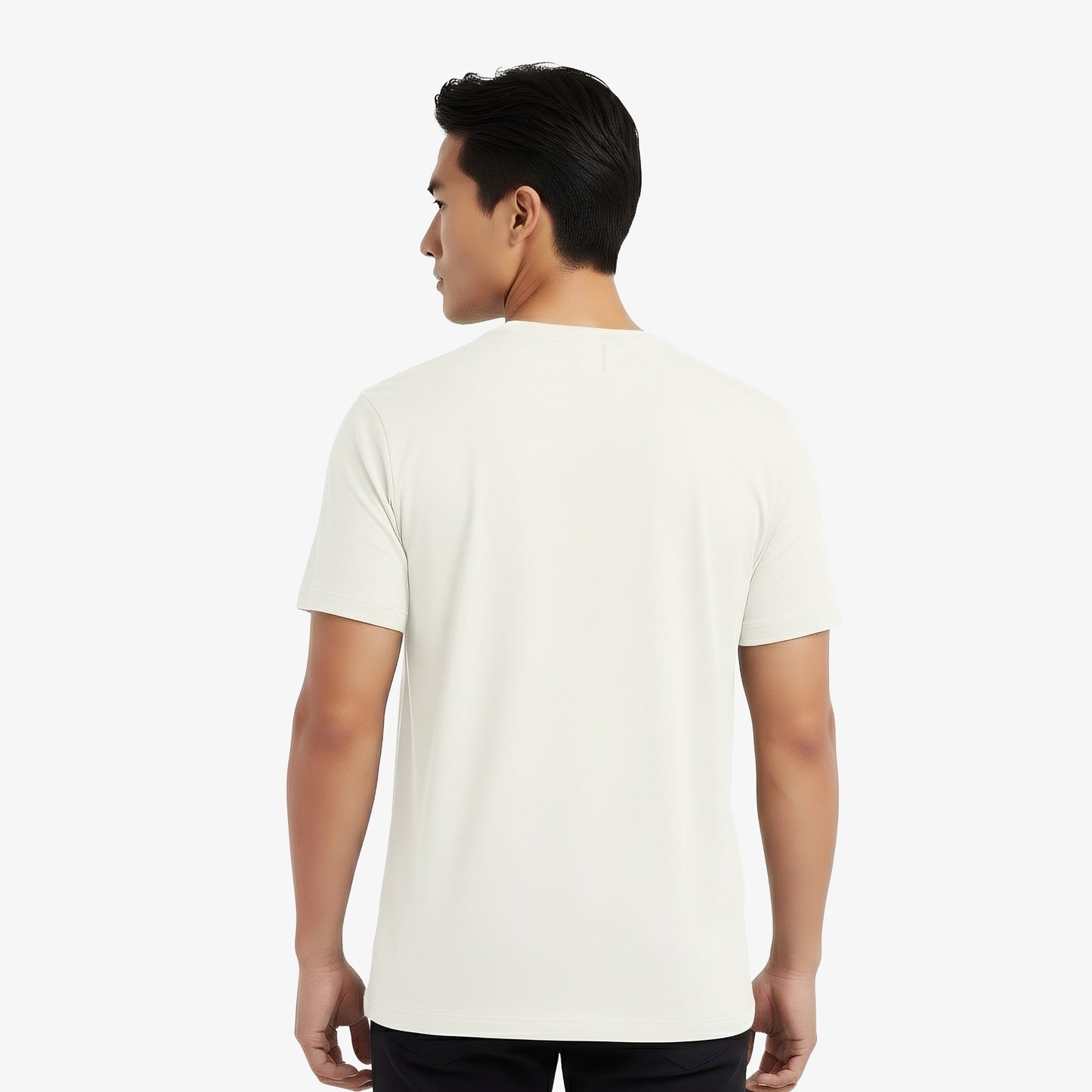 Elijah White Short Sleeve Crew Auragen