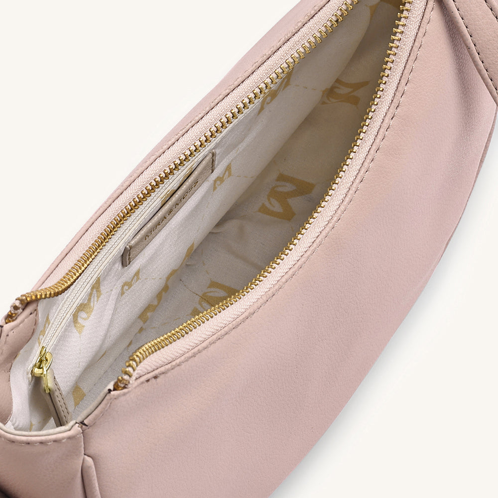 Mira & Moss Sabine Crescent Crossbody Bag - Transcendent Pink Myra USA