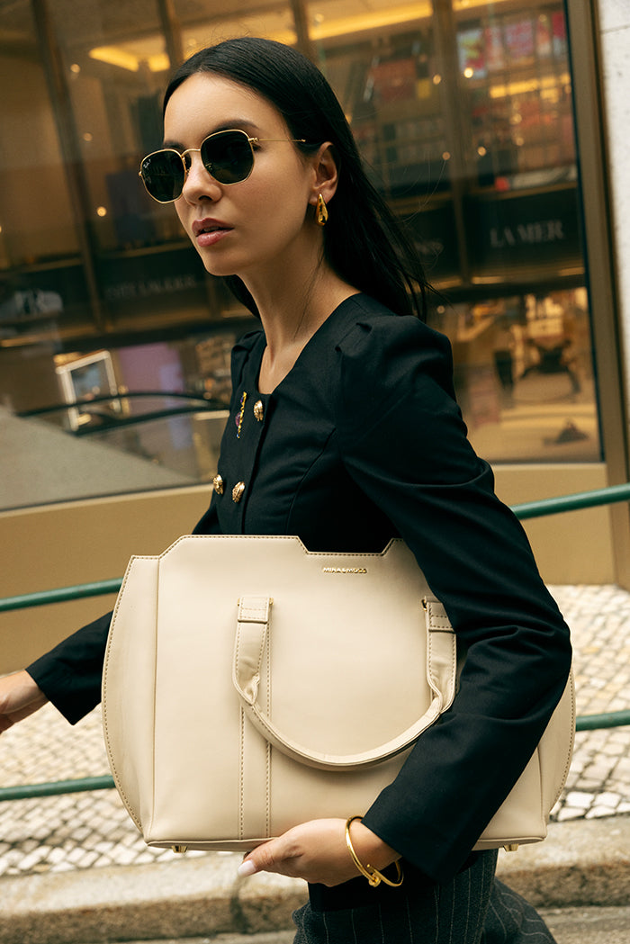 Mira & Moss Sabine Crossbody Bag - Light Taupe Myra USA
