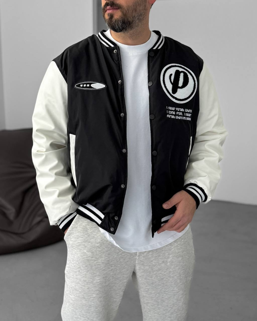 Men's Oversized Buttoned Pocket Sweatshirt Withinblack