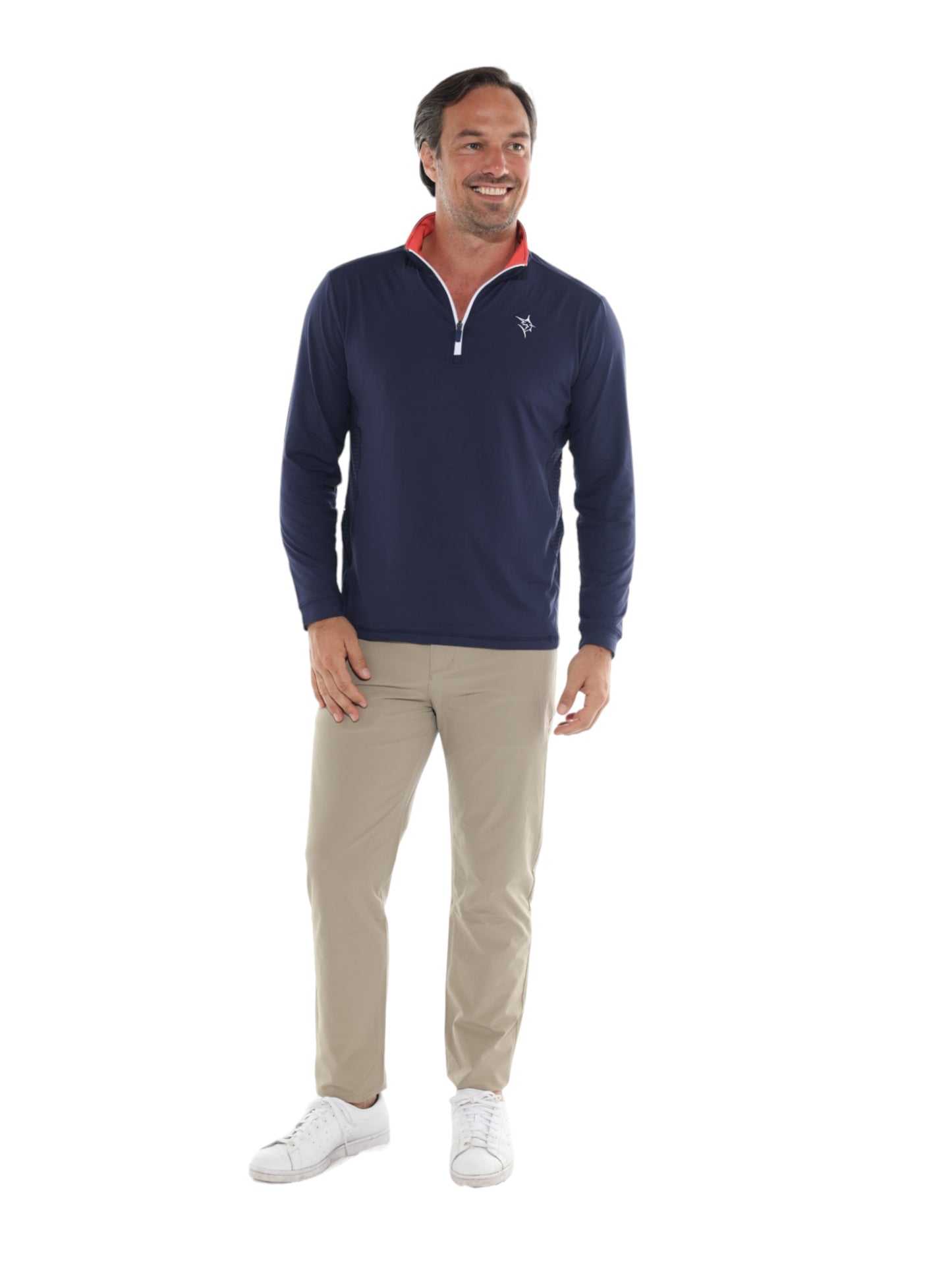 Monterey Performance Quarter Zip White Water Life