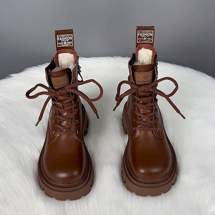 Fur Integrated Thick Bottom Winter Boots FitiqueFit