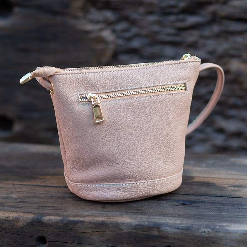Handmade Simple Fashion Top Layer Leather Shoulder Bags Rirati