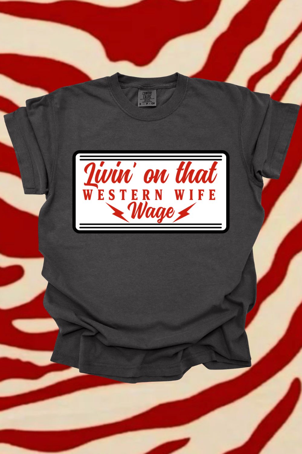 Western Wife Wage Graphic Tee Spurs & Spades Boutique