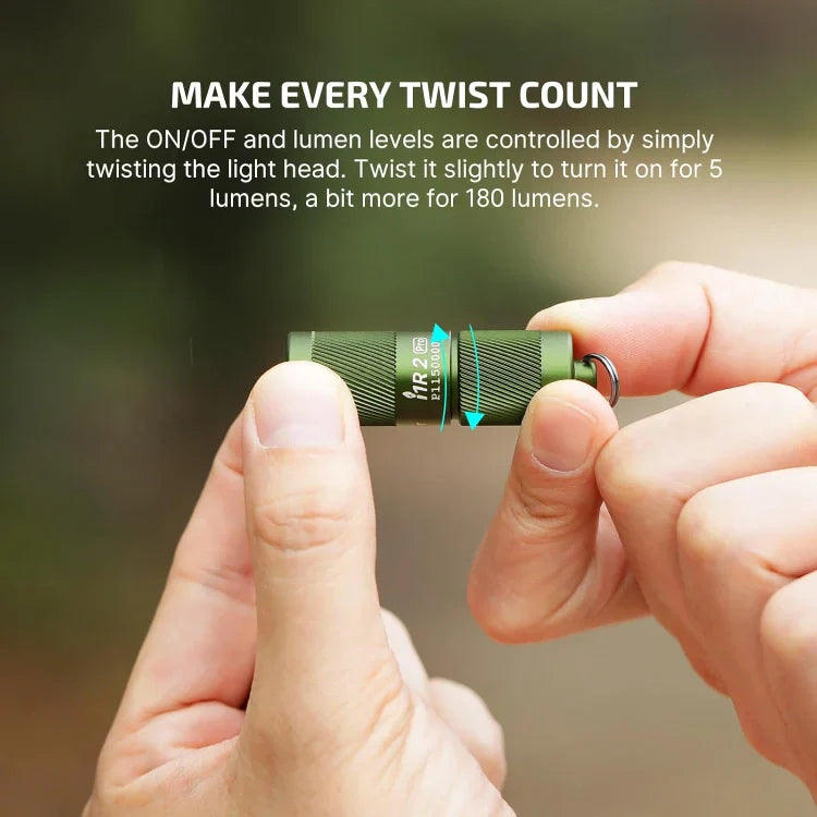 OLIGHT I1R2PROODG DIY Bundle i1R 2 Pro Keychain Flashlight - OD Green VM Hardware