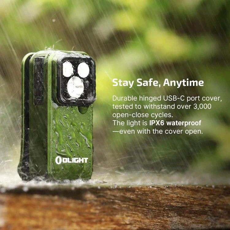 OLIGHT OCLIPPROODGC2M Oclip Pro Clip on Flashlight with Floodlight Spotlight and Red Light - OD Green VM Hardware