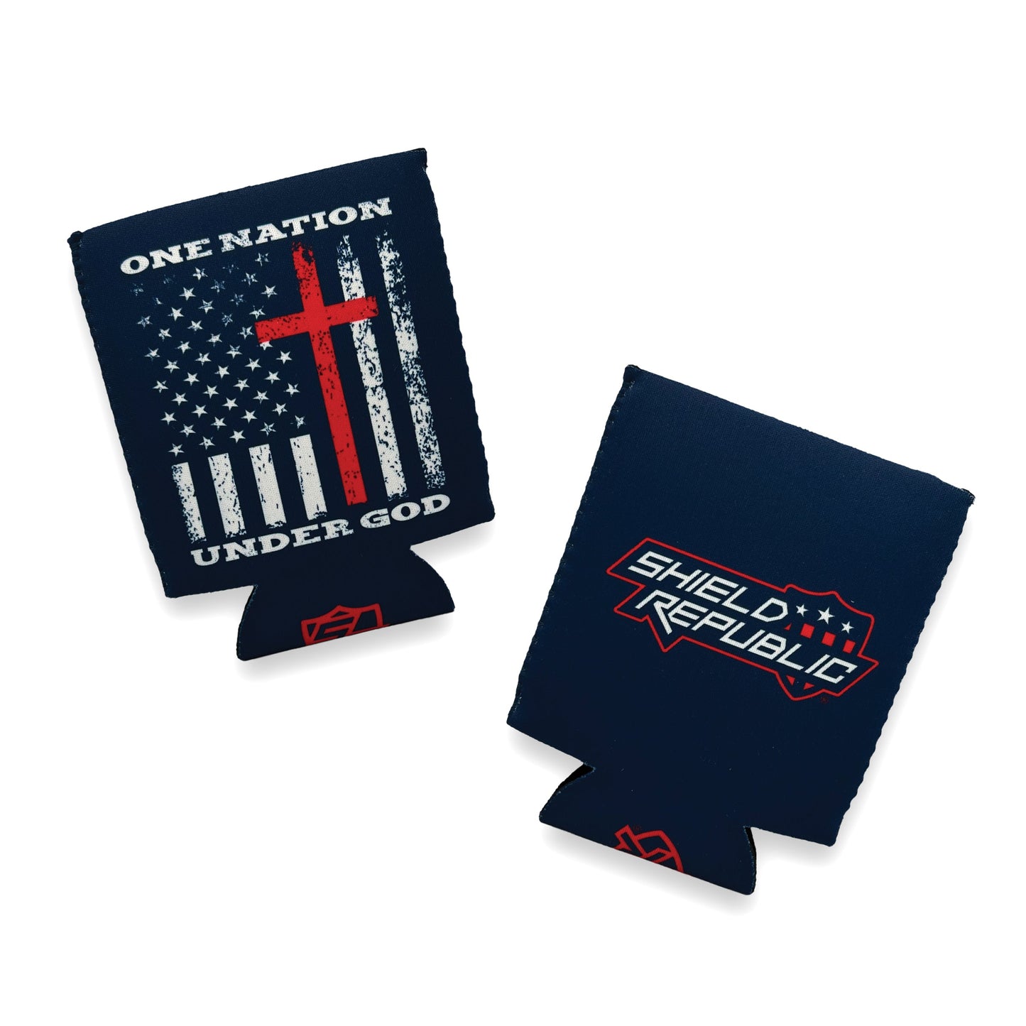 One Nation Under God Can Cooler Shield Republic