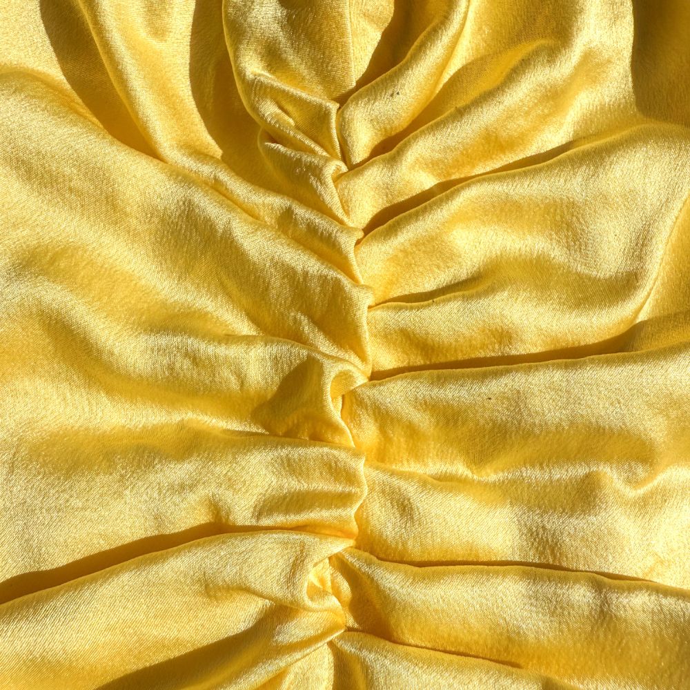 Organic Silk Hair Bonnet Sunshine Yellow LINA LENNOX