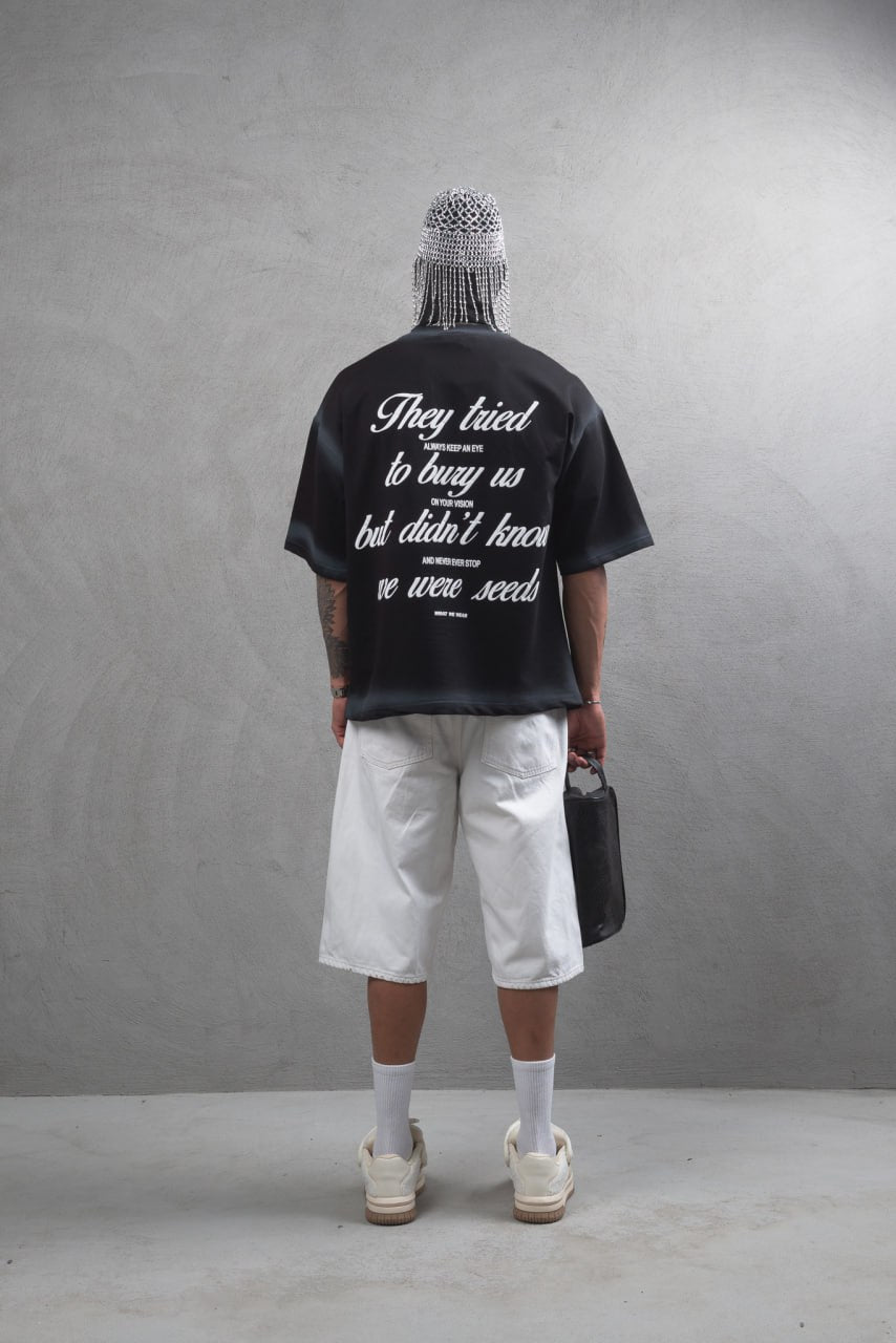 They Tried To Bury Us Oversize Cotton Tee Withinblack