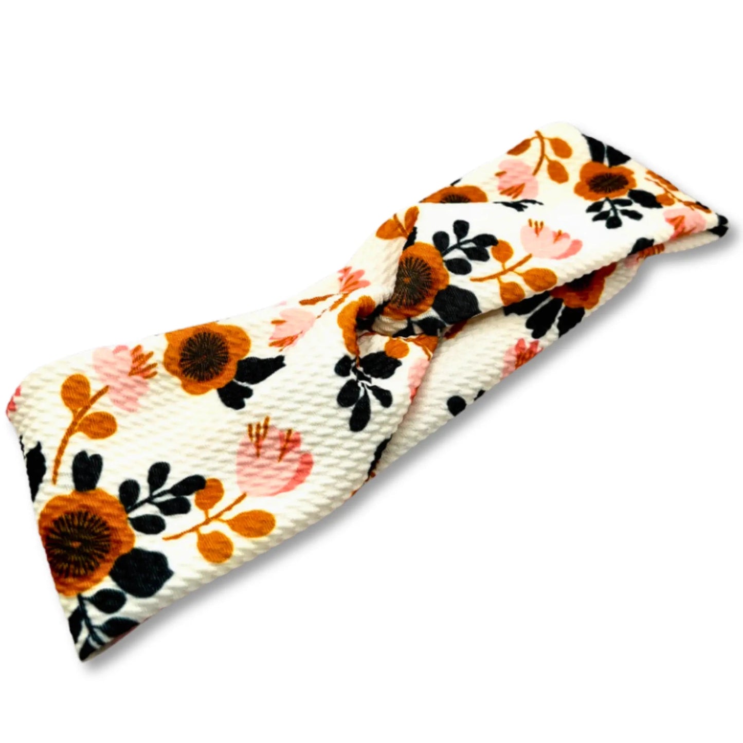 Fall Floral Twist Knot Thanksgiving Headband Enchanted Scrunch