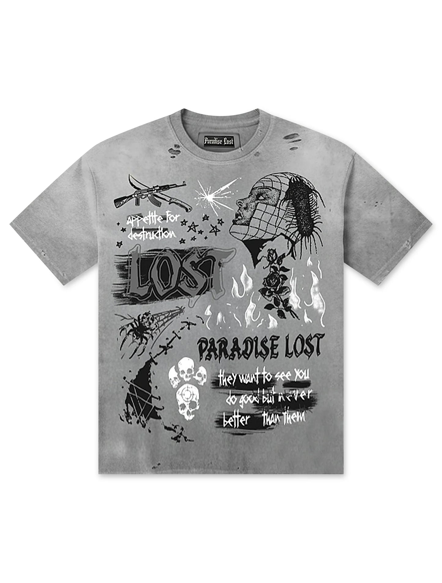 Paradise Lost Cyborg Tee - Grey Denim Exchange