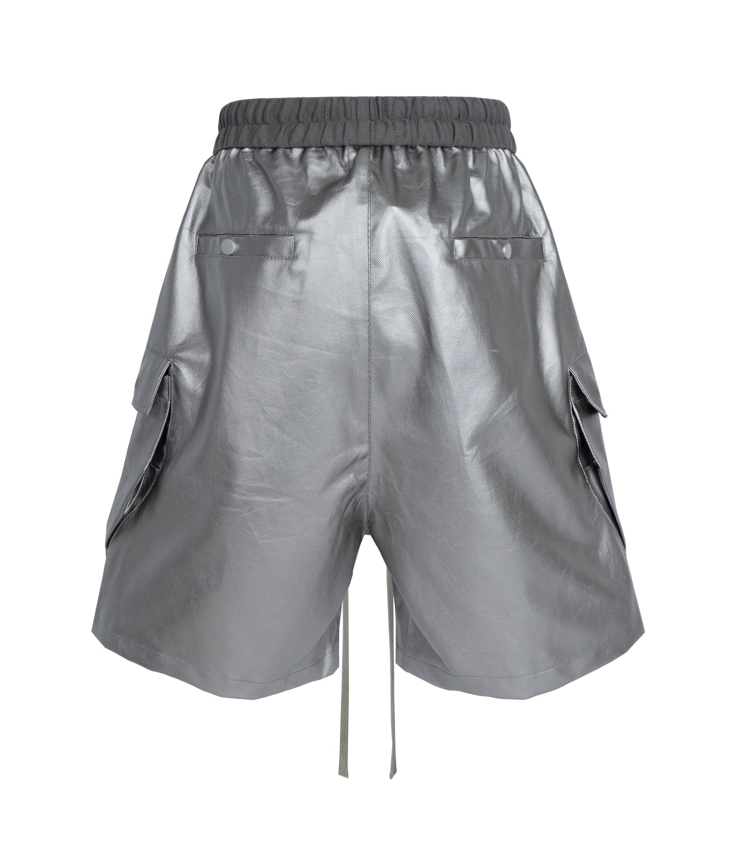 METALLIC SHINE CARGO SHORTS