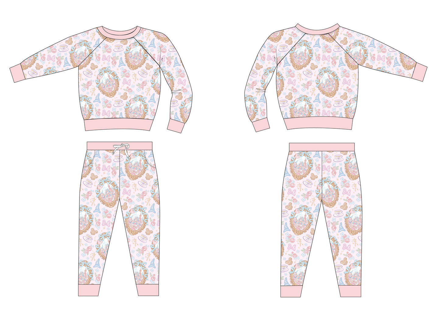 When You Wish - Bamboo Terry Set Blush Lotus