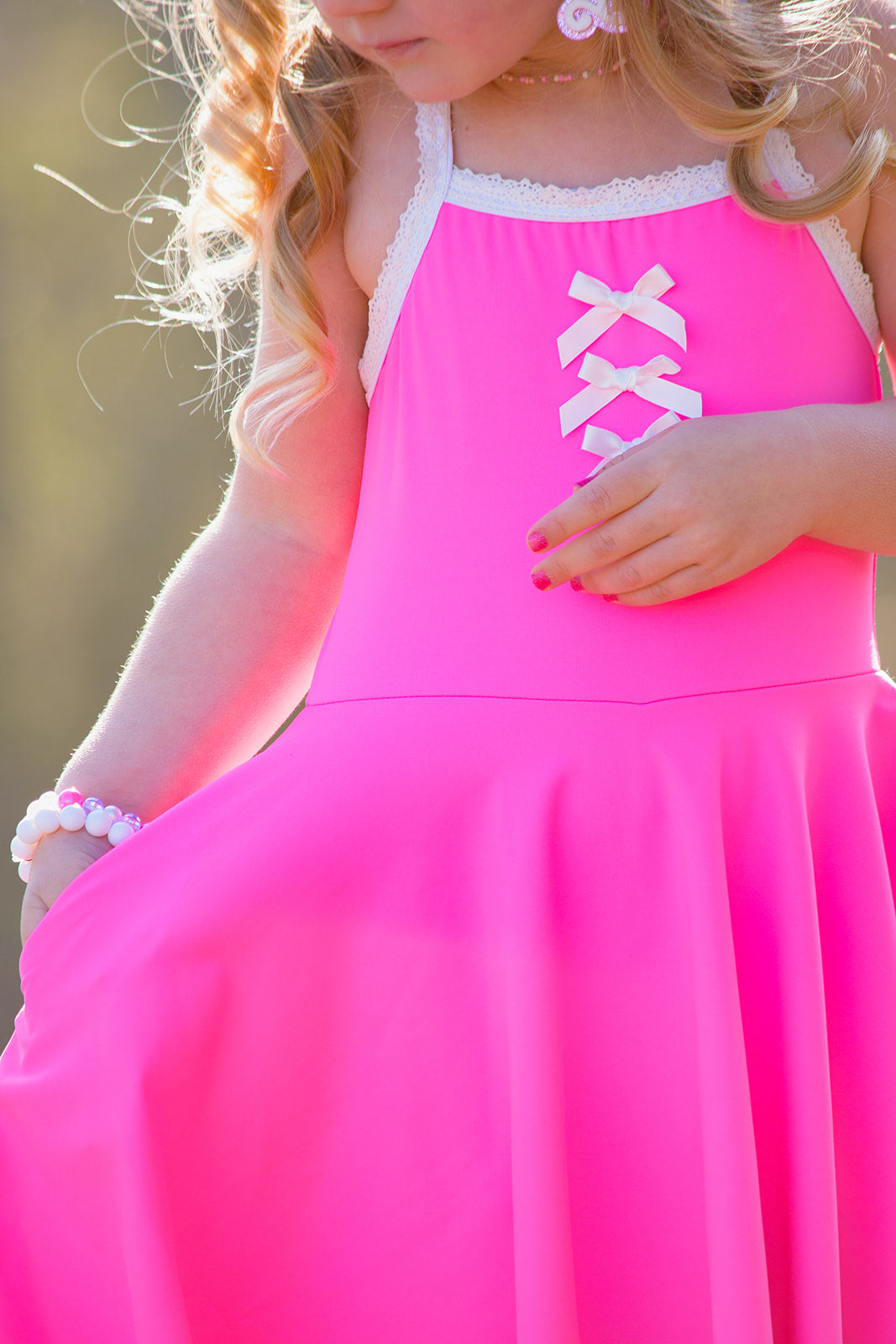 Molly Athleisure Dress - Barbie Pink Always In Bloom Clothing Co