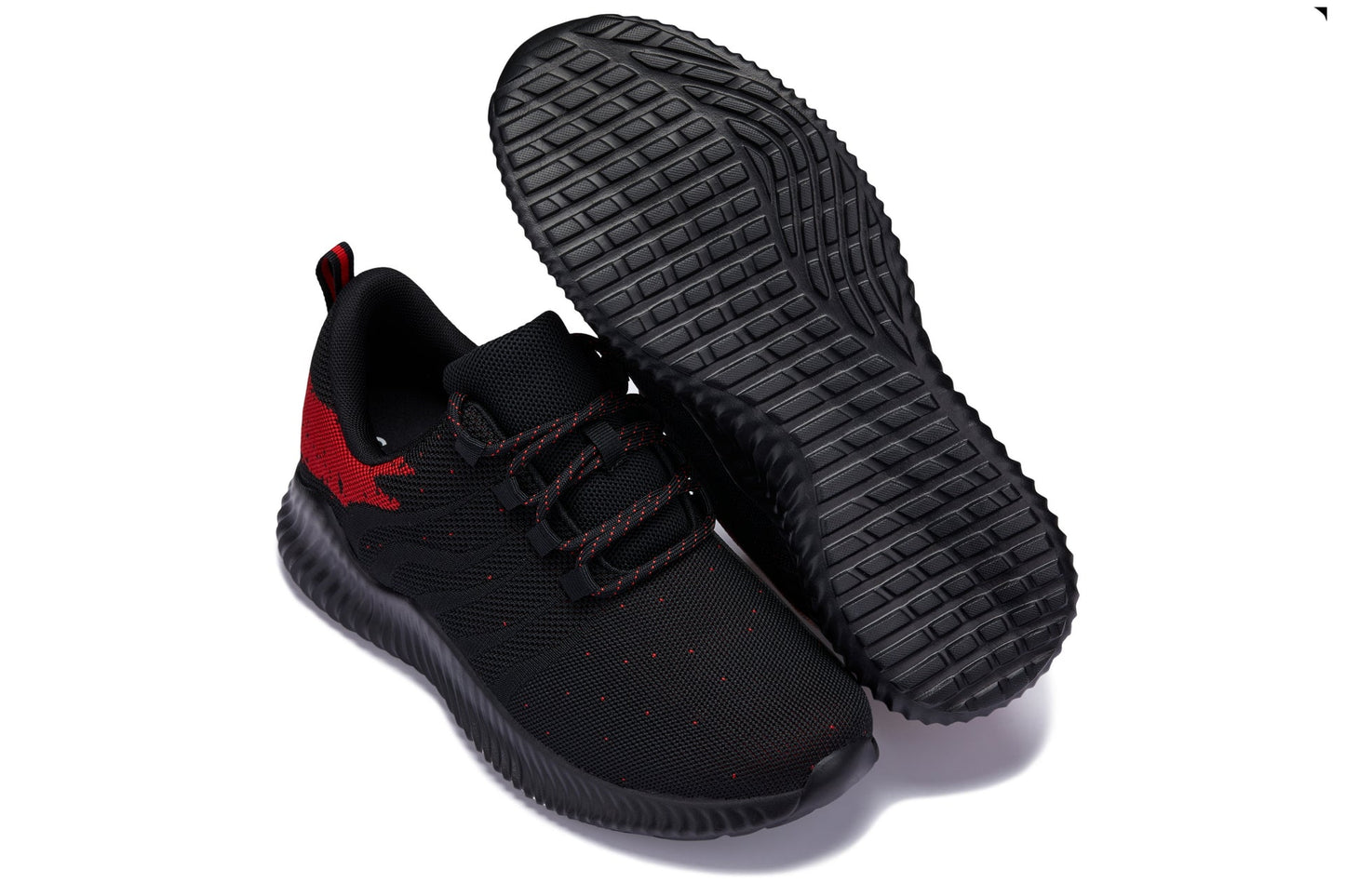 CALTO - Q215 - 2.8 Inches Taller (Black/Red) - Ultra Lightweight Tallmenshoes.com
