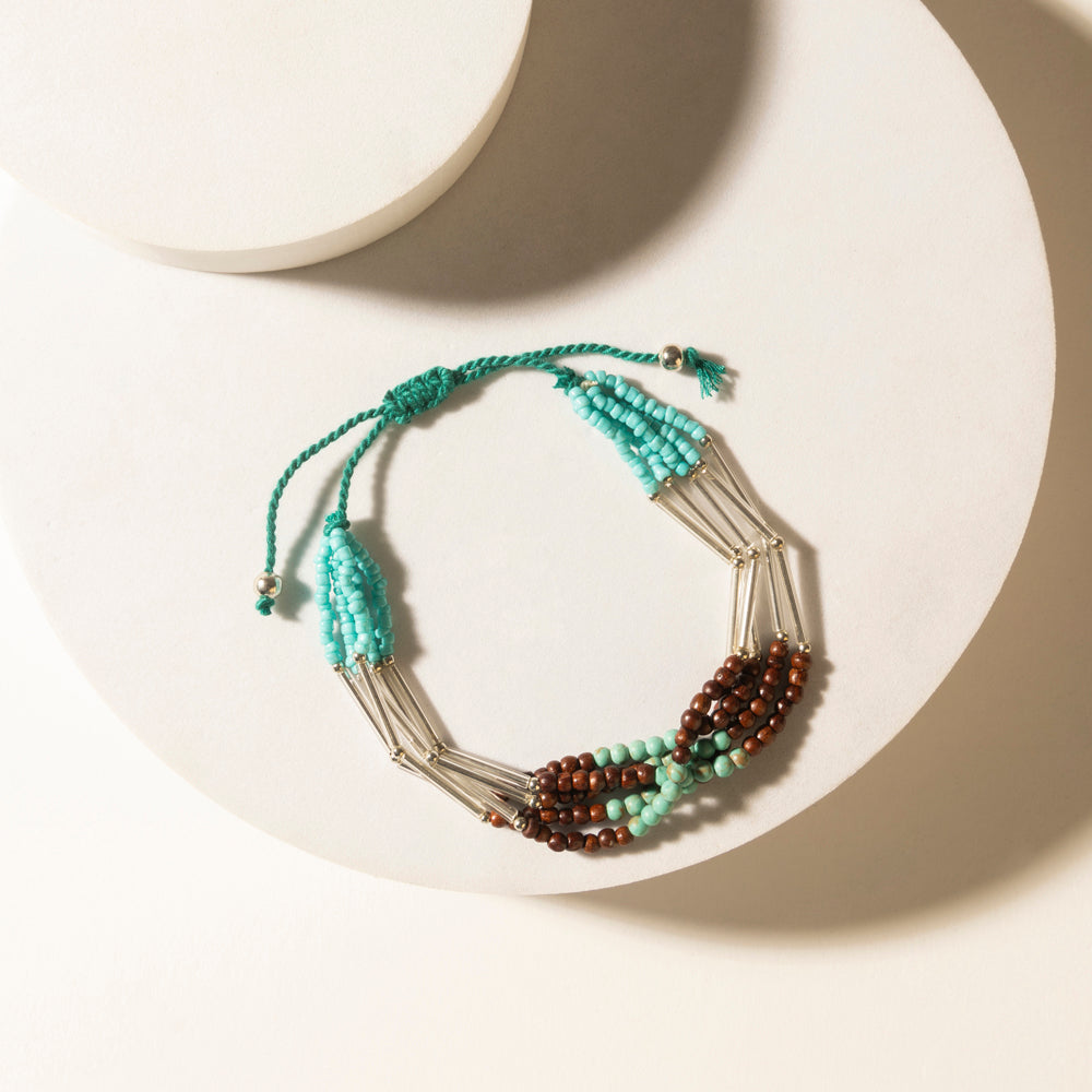 Myra Rustler's Love Beaded Bracelet in Rover Mesa Myra USA