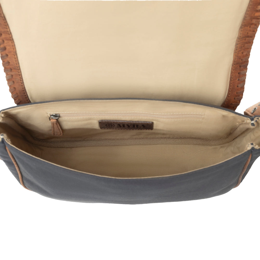 Myra Outlaw's Travels Leather Shoulder Bag in Copper Tan Myra USA