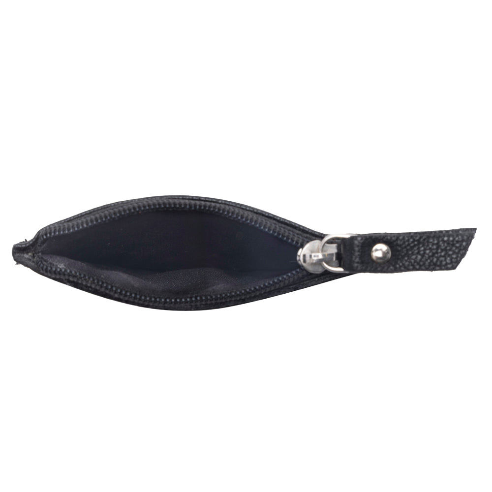 Myra Briar Creek Handtooled Leather Credit Card Holder in Ebony Caramel Myra USA