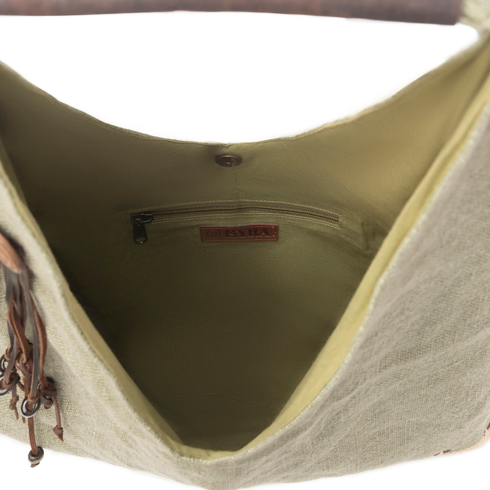 Myra Sandmoor Soft Shoulder Bag in Honey Forest Myra USA