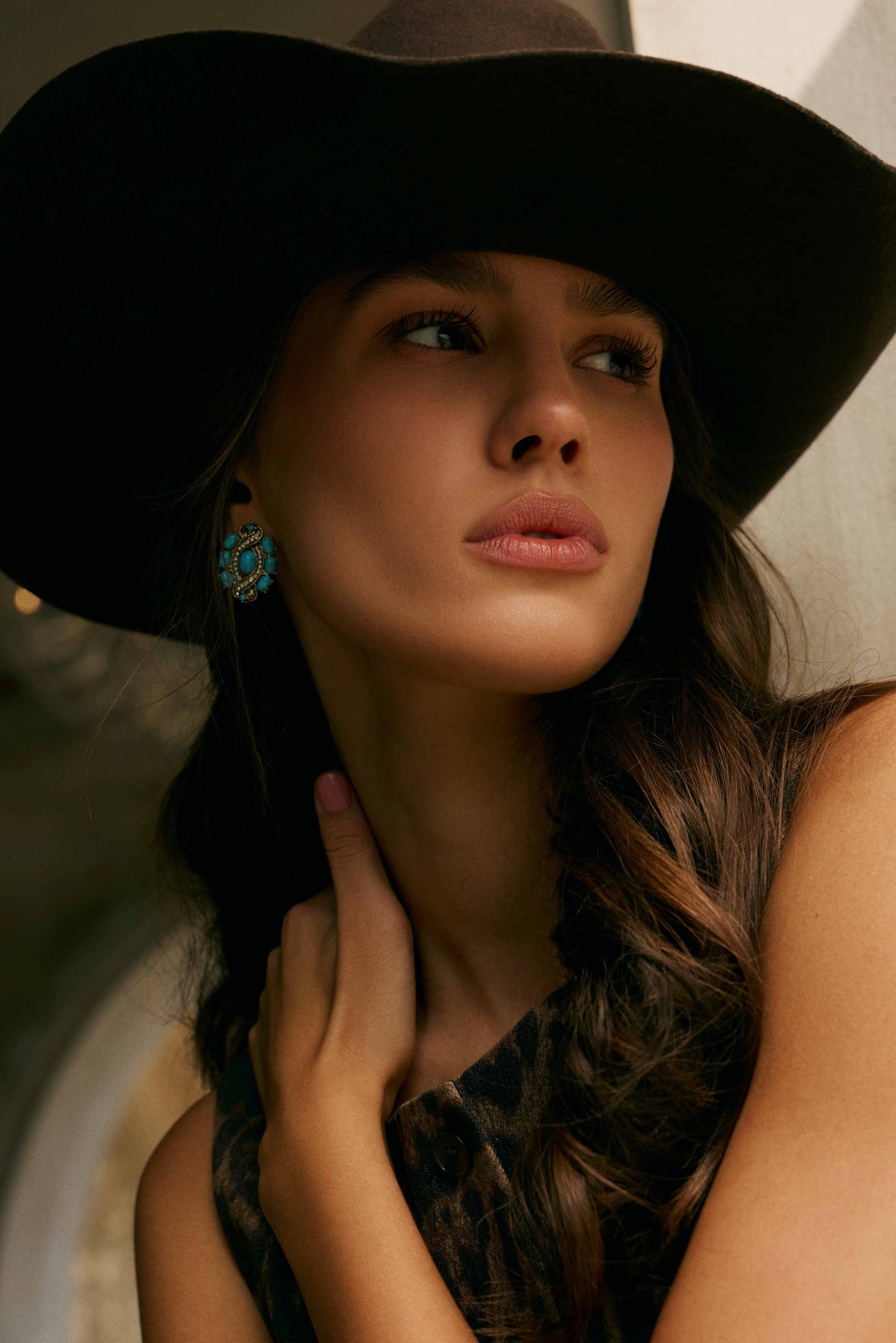 Myra Sage Wind Studs in Desert Turquoise Myra USA